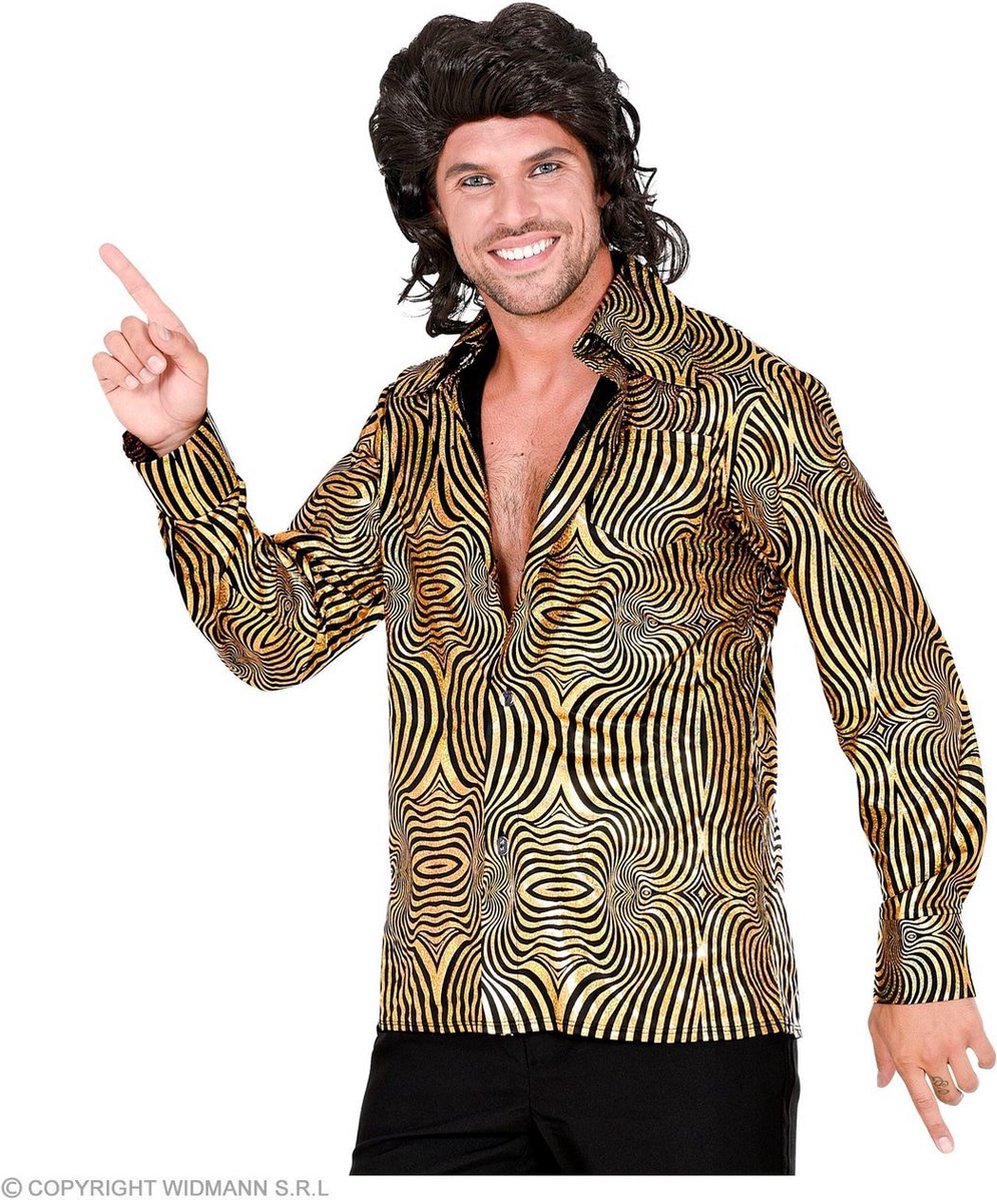 Jaren 80 & 90 Kostuum | 70s Gouden Exotische Joe Disco Man | Large / XL | Carnaval kostuum | Verkleedkleding